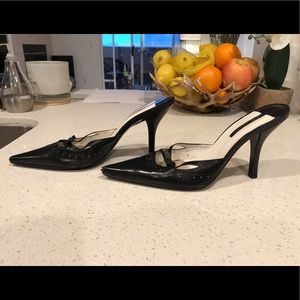 Elegant Nine West 9.5M Leather Heels